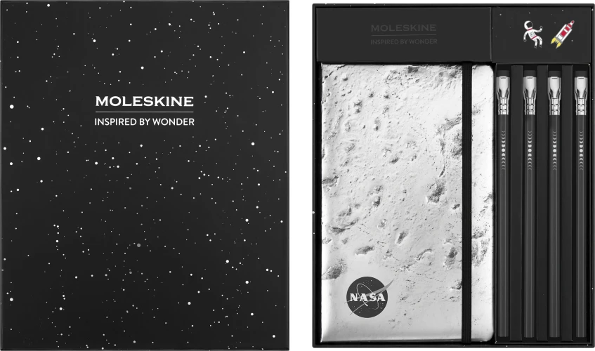 Набор Moleskine Limited Edition NASA-inspired Large серебристый