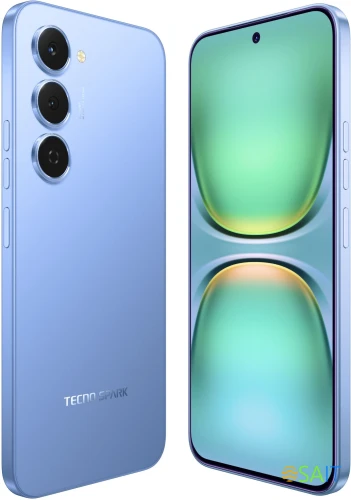 Смартфон Tecno Spark 40 Pro 256Gb 8Gb синий моноблок 3G 4G 2Sim 6.78" 1224x2720 Android 15 50Mpix 802.11 a/b/g/n/ac/ax NFC GPS GSM900/1800 Protect FM