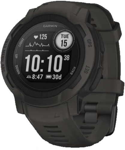 Смарт-часы Garmin Instinct 2 45мм 0.9" LCD корп.темно-серый рем.темно-серый разм.брасл.:22мм (010-02626-00)