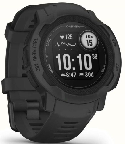 Смарт-часы Garmin Instinct 2 45мм 0.9" LCD корп.темно-серый рем.темно-серый разм.брасл.:22мм (010-02626-00)