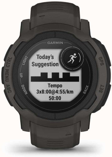 Смарт-часы Garmin Instinct 2 45мм 0.9" LCD корп.темно-серый рем.темно-серый разм.брасл.:22мм (010-02626-00)