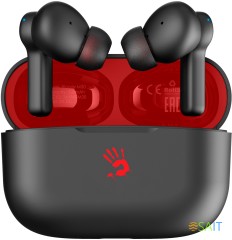 Гарнитура внутриканальные A4Tech Bloody M30 черный/красный беспроводные bluetooth в ушной раковине (M30 (BLACK+RED))