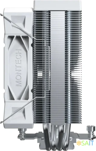 Устройство охлаждения(кулер) Montech NX400 Soc-AM5/AM4/1200/1700/1851 белый 4-pin 34.17dB Al+Cu 220W 874gr Ret (NX400WH)