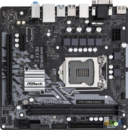 Материнская плата Asrock H510M-HVS R2.0 Soc-1200 Intel H510 2xDDR4 mATX AC`97 8ch(7.1) GbLAN+VGA+HDMI