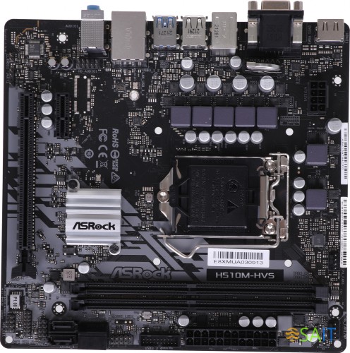 Материнская плата Asrock H510M-HVS R2.0 Soc-1200 Intel H510 2xDDR4 mATX AC`97 8ch(7.1) GbLAN+VGA+HDMI