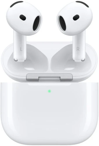 Гарнитура вкладыши Apple A3055,A3056,A3059 AirPods 4 ANC белый беспроводные bluetooth в ушной раковине (MXP93LL/A)