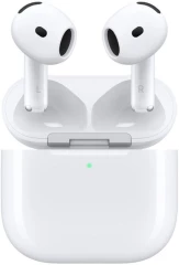 Гарнитура вкладыши Apple A3055,A3056,A3059 AirPods 4 ANC белый беспроводные bluetooth в ушной раковине (MXP93LL/A)