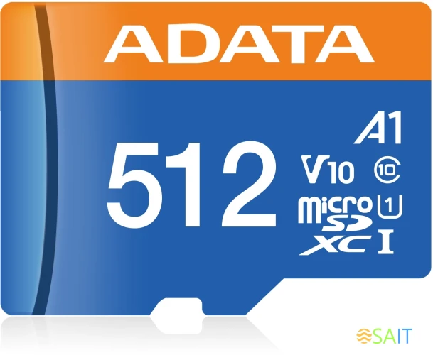 Флеш карта microSDXC 512GB A-Data AUSDX512GUICL10A1-RA1 Premier Pro + adapter
