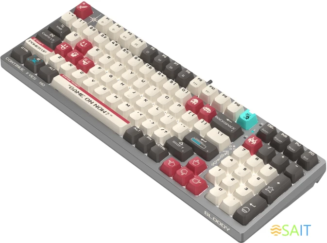 Клавиатура A4Tech Bloody S98 Pixels Red механическая серый/бежевый USB for gamer LED (S98)