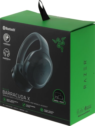 Наушники с микрофоном Razer Barracuda X черный 1.5м мониторные BT/Radio оголовье (RZ04-04430100-R3M1)