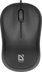 Мышь Defender Patch MS-759 черный оптическая 1000dpi USB для ноутбука 2but (52759)