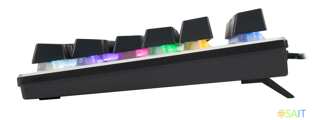 Клавиатура Acer OKW126 механическая черный USB for gamer для ноутбука LED (ZL.KBDEE.00G)