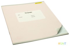 Тетрадь Silwerhof 721480-12 12л. част.кос.лин. A5 203х164 Монохром мел.карт. вод.лак скрепка