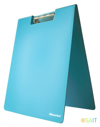 Папка клип-борд Silwerhof 957027 A4 полифом 1.8мм голубой