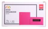 Органайзер настольный Deli EZ25140 Rio 4отд. 175x90x92мм розовый пластик