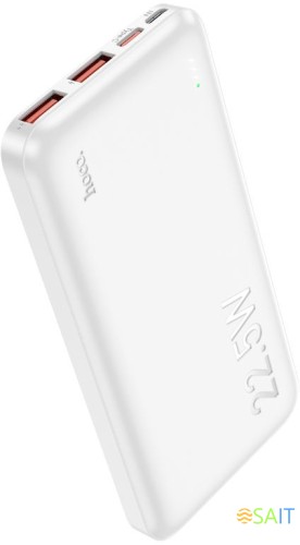 Мобильный аккумулятор Hoco J101 Astute 10000mAh QC3.0/PD3.0 22.5W 5A 2xUSB-A/USB-C белый (J101 ASTUTE WHITE)