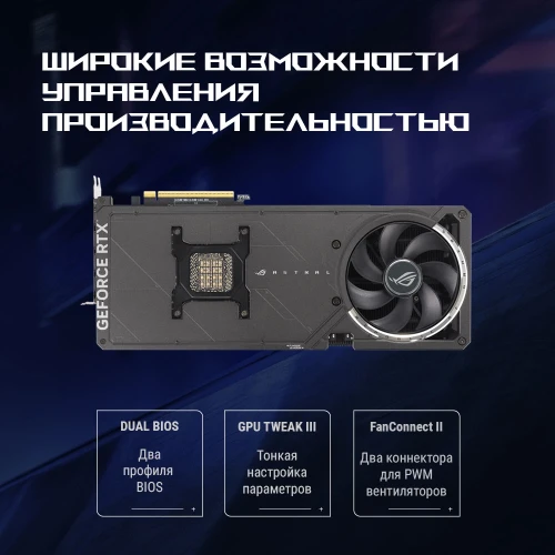 Видеокарта Asus PCI-E 5.0 ROG-ASTRAL-RTX5090-O32G-GAMING NVIDIA GeForce RTX 5090 32Gb 512bit GDDR7 2580/28000 HDMIx2 DPx3 HDCP Ret