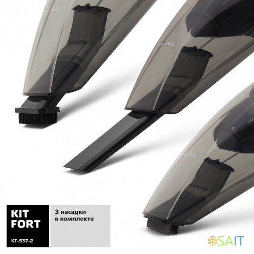 Пылесос ручной Kitfort КТ-537-2 75Вт черный/красный