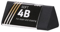 Ластик Deli EH01720 Scribe Infinite треугольный 40x19x19мм черный