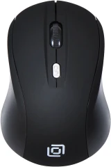 Мышь Оклик 415MW черный оптическая 1600dpi беспров. USB для ноутбука 4but (351684)