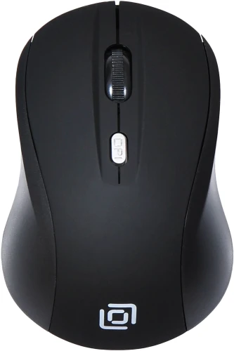 Мышь Оклик 415MW черный оптическая 1600dpi беспров. USB для ноутбука 4but (351684)