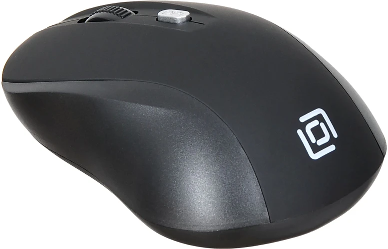 Мышь Оклик 415MW черный оптическая 1600dpi беспров. USB для ноутбука 4but (351684)