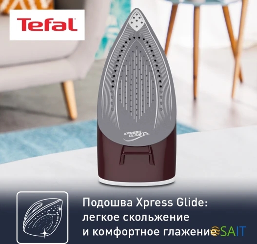 Парогенератор Tefal Express Essential SV6120E0 2200Вт бордовый