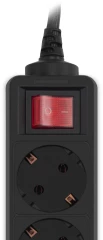 Сетевой фильтр PC Pet AP01006-1.8-B 1.8м (5 розеток) черный (пакет ПЭ)