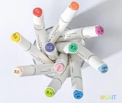 Набор маркеров для скетчинга Deli NS736-40 Nusign круг. кисть/клинов. наконечник двухсторонний 40цв. пластиковая коробка