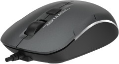 Мышь A4Tech Fstyler FM26 серый/черный оптическая 1600dpi USB для ноутбука 4but (FM26 USB (SMOKY GREY))