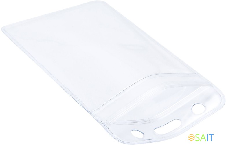 Бейдж для пропуска Deli E5759 68х118мм вертикальный без крепления ПВХ прозрачный (упак.:10шт)