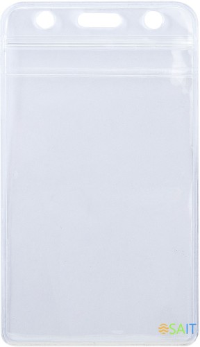 Бейдж для пропуска Deli E5759 68х118мм вертикальный без крепления ПВХ прозрачный (упак.:10шт)