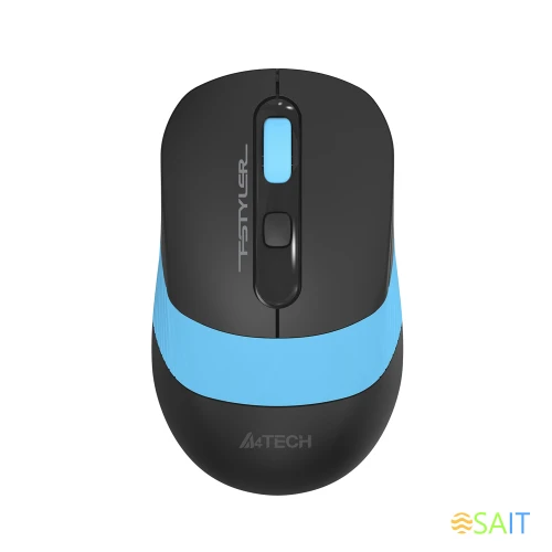 Мышь A4Tech Fstyler FG10S черный/синий оптическая 2000dpi silent беспров. USB для ноутбука 4but (FG10S BLUE)