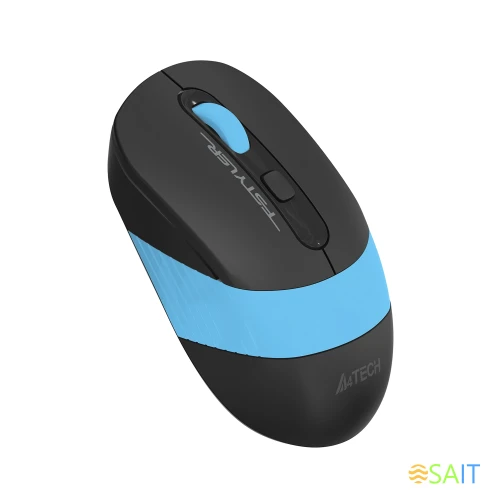 Мышь A4Tech Fstyler FG10S черный/синий оптическая 2000dpi silent беспров. USB для ноутбука 4but (FG10S BLUE)