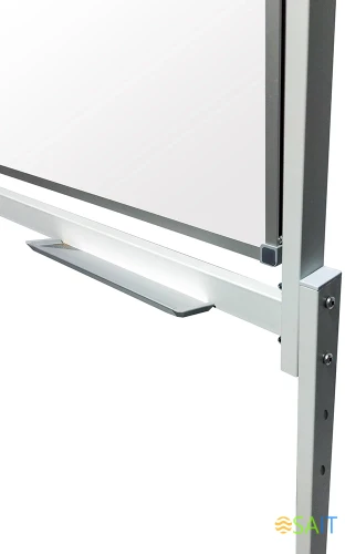 Доска магнитно-маркерная Silwerhof Daily белый 100x120см алюминиевая рама на роликах вращающаяся