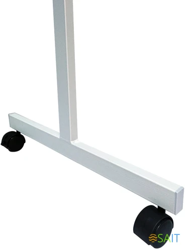 Доска магнитно-маркерная Silwerhof Daily белый 100x120см алюминиевая рама на роликах вращающаяся