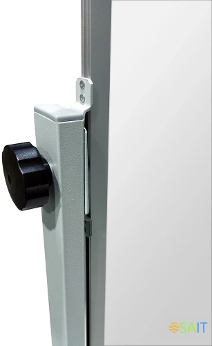 Доска магнитно-маркерная Silwerhof Daily белый 100x120см алюминиевая рама на роликах вращающаяся