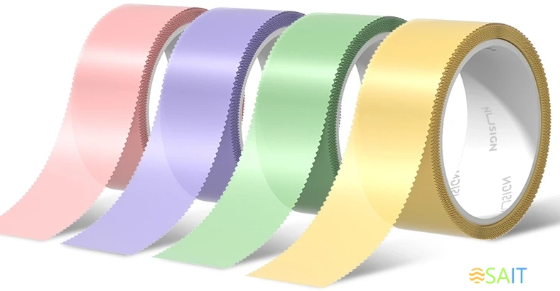 Клейкая лента декоративная односторонняя Deli Nusign NS104 ассорти фигурная шир.18мм дл.6м (упак.:4шт)