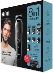 Триммер Braun 5 MGK5360 черный/серый (насадок в компл:6шт)