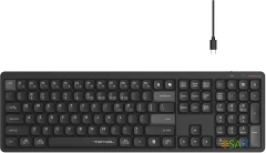 Клавиатура A4Tech Fstyler FBX55C черный USB беспроводная BT/Radio slim Multimedia (FBX55C)