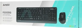 Клавиатура + мышь A4Tech Fstyler FGS1035Q клав:черный/серый мышь:черный/серый USB беспроводная Multimedia (FGS1035Q GREY)