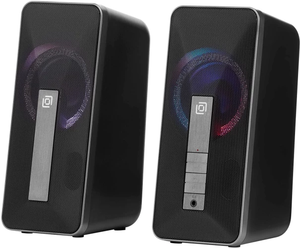 Колонки Оклик OK-130 2.0 черный 10Вт BT портативные