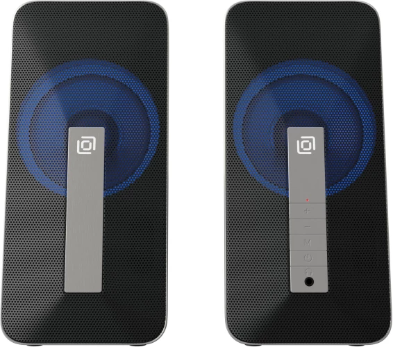 Колонки Оклик OK-130 2.0 черный 10Вт BT портативные