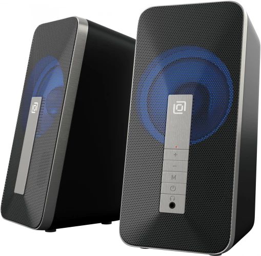 Колонки Оклик OK-130 2.0 черный 10Вт BT портативные