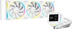 Система водяного охлаждения Deepcool LM360 WH ARGB Soc-AM5/AM4/1200/1700/1851 белый 4-pin 19-36dB Al LCD 250W 1729gr Ret (R-LM360-WHDMMC-1)