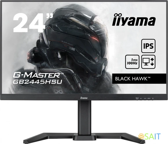 Монитор Iiyama 24" G-Master GB2445HSU-B1 черный IPS LED 1ms 16:9 HDMI M/M матовая HAS 250cd 178гр/178гр 1920x1080 100Hz FreeSync DP FHD USB 4.4кг