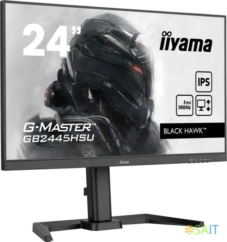 Монитор Iiyama 24" G-Master GB2445HSU-B1 черный IPS LED 1ms 16:9 HDMI M/M матовая HAS 250cd 178гр/178гр 1920x1080 100Hz FreeSync DP FHD USB 4.4кг