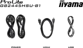 Монитор Iiyama 24" G-Master GB2445HSU-B1 черный IPS LED 1ms 16:9 HDMI M/M матовая HAS 250cd 178гр/178гр 1920x1080 100Hz FreeSync DP FHD USB 4.4кг