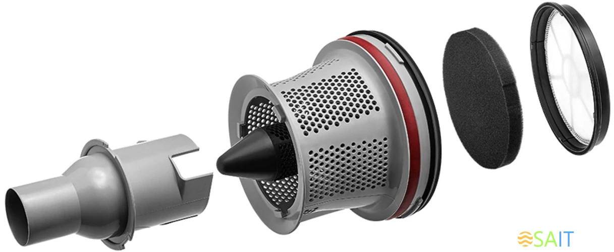 Пылесос Kitfort КТ-5152 700Вт серый/красный