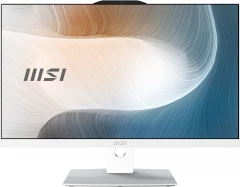 Моноблок MSI Modern AM242P 12M-1064XRU 23.8&quot; Full HD i7 1255U (1.7) 16Gb SSD512Gb Iris Xe noOS GbitEth WiFi BT 120W клавиатура мышь Cam белый 1920x1080